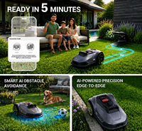 Tondeuse à gazon robotisée intelligente SRM4050 1200 ㎡   Tondeuse robot automatique Vision AI anti-collision, pente de 35 %, commande par application