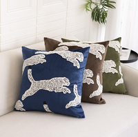 Housse de coussin de canapé de salon de luxe léger en PP, imprimée en sérigraphie, style nordique artistique avancé, pour lit fenêtre flottant