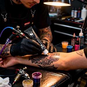 Ensemble d'autocollants après-tatouage, échantillons gratuits, fournitures pour hydratant de tatouage - Product Image 1