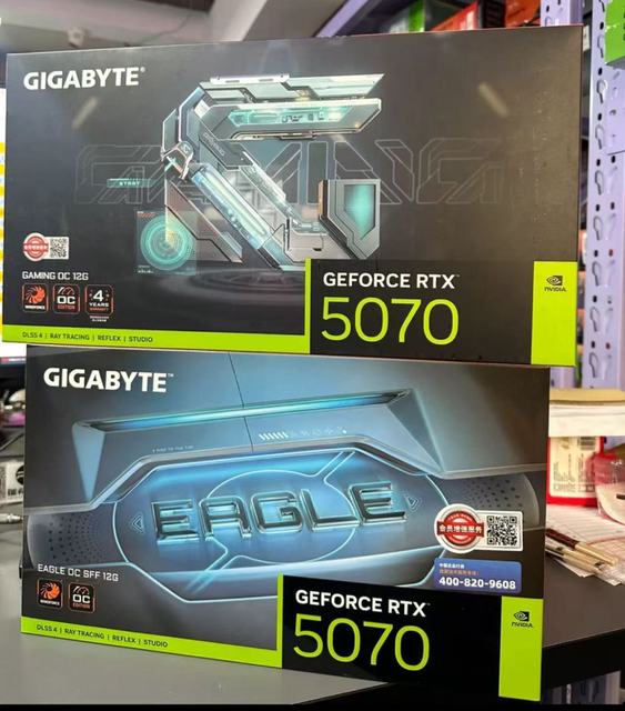 New RTX 5070 Gaming OC 12GB DDR DLSS4 Independent Graphics Card for E-Sports AI Office Workstation Fan