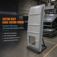 Thermoformage sur mesure de panneaux de carrosserie de machines de construction, de boîtiers d'équipements lourds et de couvercles de cabine d'excavatrice