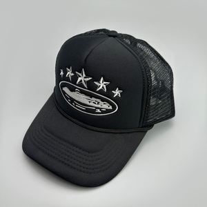 Gorra Trucker de Espuma OEM en Blanco, Personalizable con Logotipo Bordado, 5 Paneles, Parte Trasera de Malla, para Hombre - Product Image 3