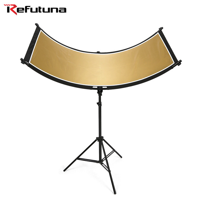 REFUTUNEA U-shaped Photography Reflector Screen Fill Light Prop 60x180cm for Compatible White Silver Gold Studio Photography