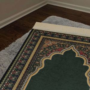 Comfortable <b>Islamic</b> <b>Prayer</b> <b>Mat</b> for Kids Adults Non-slip Foldable Lightweight <b>Prayer</b> Rug - Product Image 1