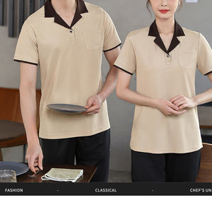 Traje <span class=keywords><strong>de</strong></span> manga corta con logotipo personalizado para mujer para <span class=keywords><strong>recepción</strong></span> <span class=keywords><strong>de</strong></span> restaurante <span class=keywords><strong>de</strong></span> <span class=keywords><strong>hotel</strong></span> y personal <span class=keywords><strong>de</strong></span> limpieza para trabajos <span class=keywords><strong>de</strong></span> limpieza - Product Image 2