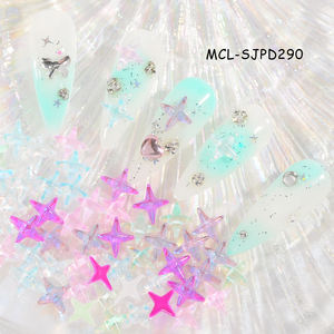 เครื่องประดับเล็บรูปดาวสี่แฉกสำหรับสปาความงามเครื่องประดับเล็บ3D ทันสมัยแบบใหม่ - Product Image 3