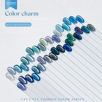 Vendeeni Nouvelle Collection de Vernis à Ongles Gel Effet Œil de Chat Bleu Tyndall 36 Couleurs TPO Sans HEMA OEM Fournitures de Salon