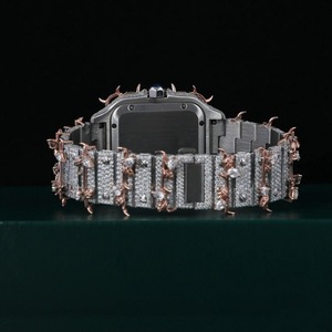 Luxury Diamond <b>Watch</b> <b>Watch</b> Iced Out Stainless Steel Best Automatic Mechanical Branded <b>Watches</b> for <b>Men</b> in Wholesale Rate - Product Image 4