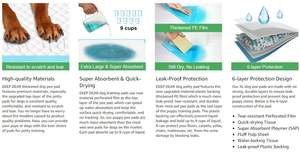 แผ่นรองซับฉี่สัตว์เลี้ยงแบบใช้แล้วทิ้ง คุณภาพสูง ขายส่งจากโรงงาน ซึมซับดีเยี่ยม ผลิตจากเยื่อฟลัฟฟ์ มีตัวอย่างฟรี รับผลิตแบบ OEM - Product Image 6