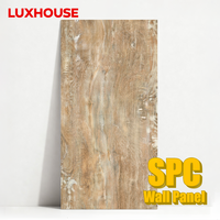 Panneau mural LUXHOUSE moderne en SPC, imperméable, ignifuge, toucher doux, imitation bois/marbre, garantie de plus de 5 ans, cuisine, chambre, salon