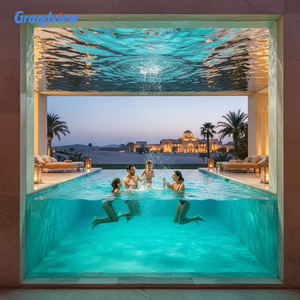 Op maat gemaakte transparante/lichtdoorlatende milieuvriendelijke acryl zwembad met 30 jaar garantie - Product Image 6