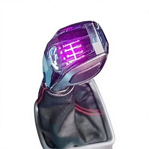 Custom Logo 5/6 Speed Universal <b>Crystal</b> Adjustable Gear Shift <b>Knob</b> with LED Light Model SJDB - Product Image 3
