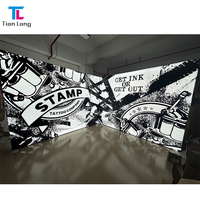 Stan Pameran Modular Ramah Lingkungan 10x20 kaki, Pemasangan Cepat, Rangka Aluminium, Penutup Kain