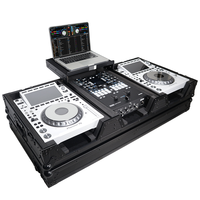 Activités de performance mallette de route de vol DJ portable pour Pioneer 2X CDJ-3000 CD et mixeur DJM-900NXS2 avec roues et étagère pour ordinateur portable