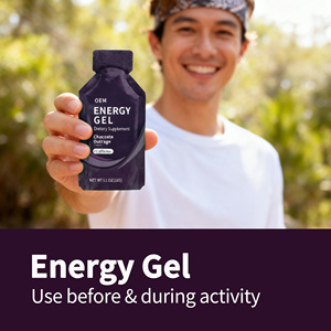 <span class=keywords><strong>Gel</strong></span> Energético OEM Chocolate Outrage + Cafeína - Carbohidratos Naturales para Antes y Durante la Actividad, Paquete de 32g, Marca Privada - Product Image 3