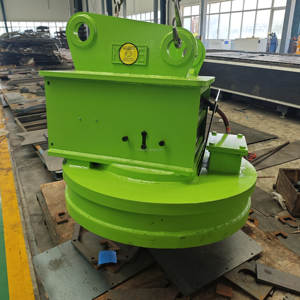Imán de elevación eléctrico de grúa excavadora imán electromagnético redondo para excavadora - Product Image 2