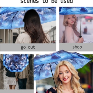 China 3 Fold Umbrella Ss <b>Frame</b> 21 Inch and Ribs Manual Open and Close Compact Umbrella for Promotion and Gift - Product Image 6