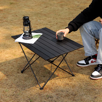 Table de plage pliante Table de camping de table pliable en aluminium léger avec sac de rangement