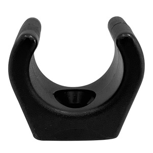 Abrazadera para tubo de 1 pulgada, abrazaderas individuales para tubos, para la industria general, accesorio marino de plástico de nailon negro para barcos - Product Image 4
