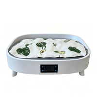 Lit surélevé pour chat avec contrôle intelligent de la température, canapé-lit chauffant et rafraîchissant toutes saisons pour animaux de compagnie, tapis amovible et lavable pour petits chiens et chats