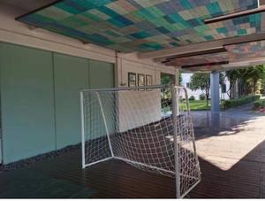 Buts de football d'extérieur en acier pour 3-<span class=keywords><strong>4</strong></span> joueurs, ensemble de buts de football portables pour enfants de 5 à 11 ans, buts de football universels pour 5-11 joueurs - Product Image 4