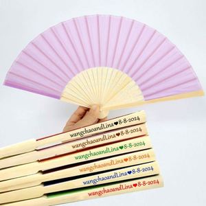 พัดไม้ไผ่แบบพกพาเทคนิคการแกะสลักลายดอกไม้ - Product Image 6