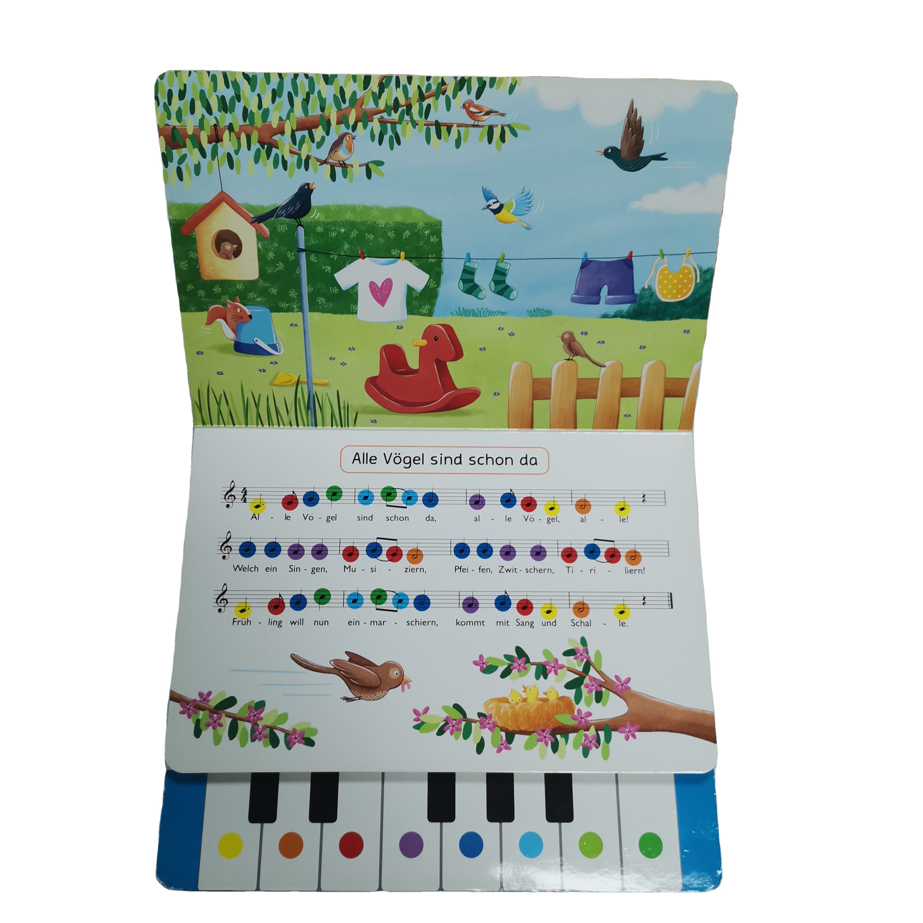 Изготовленные на заказ с предварительнй записью нажмите кнопку звук фортепиано детские книги со звуковыми эффектами