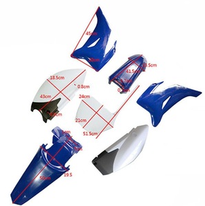 Kit de carénage/corps en plastique pour moto tout-terrain TTR110TTR125 - Noir/Bleu - Pièces de rechange neuves - Fournisseur KB Factory - Product Image 3
