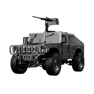 DWI 2.4G 1:10 Tout-terrian 4WD Véhicule <span class=keywords><strong>militaire</strong></span> d'escalade télécommandé RC Voiture tout-terrain Jouets avec mitrailleuse et lumières LED pour enfants - Product Image 1