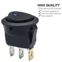 Interrupteur à bascule 12V DC modèle KCD1 certifié CE 20A SPST avec éclairage LED pour voiture et bateau