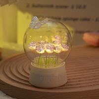 Lampe de nuit LED manuelle DIY Papillon Rose Blanc Chaud IP20 CRI60 50000 Heures Lumière de festival intérieure/extérieure