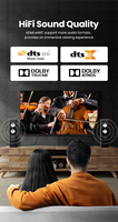 U GREEN 2.1 eARC HDR, kabel serat optik kompatibel HDCP2.2 HDTV kecepatan tinggi 8K/60Hz Ultra 48Gbps untuk Samsung TV