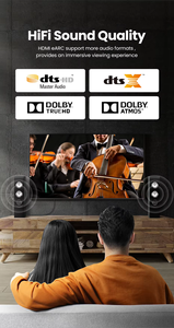 U GREEN Câble à fibre optique HDR 8K/60Hz ultra haute vitesse 48Gbps eARC 3D HDCP2.2 HDTV compatible pour téléviseur <span class=keywords><strong>Samsung</strong></span> 2.1 - Product Image 3