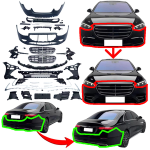 ผลการปรับแต่งที่ยอดเยี่ยมสำหรับ Mercedes-Benz S350, S400 แปลงเป็น S450, <span class=keywords><strong>S500</strong></span>, W222, W223, กันชนรถยนต์, กระจังหน้า, สปอยเลอร์, ไฟหน้า - Product Image 1