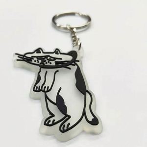 Porte-clés en caoutchouc PVC 2D 3D personnalisé avec votre propre logo, breloques en PVC souple, chaîne de porte-clés avec cadeaux promotionnels d'entreprise - Product Image 4