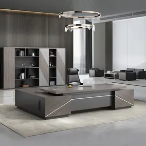En çok satan meubles de bürosu tasarımları ofis mobilyaları ahşap modern yönetici ofis masası ofis mobilyaları masa
