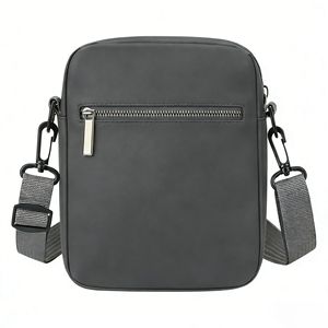 Borsa a tracolla mini quadrata da <span class=keywords><strong>uomo</strong></span> tinta unita, casual, leggera, per cellulare, stile urbano - Product Image 2