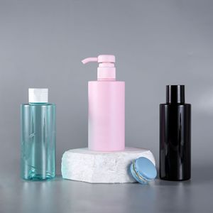 Flat Shoulder <b>Empty</b> Pet <b>Plastic</b> <b>Bottles</b> 250Ml 300Ml For Personal Care Packaging - Product Image 4