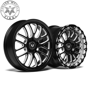 Jantes forgées Viaol Drag Pack 5x114.3 5x120 <span class=keywords><strong>15</strong></span> 17 18 <span class=keywords><strong>pouces</strong></span> noires usinées <span class=keywords><strong>Beadlock</strong></span> pour Corvette C7 C8 Mustang Fabricant - Product Image 1