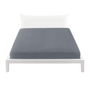 BIANCALUNA - Ensemble de draps-housses 2 pièces, couleur gris ligné - Product Image 1