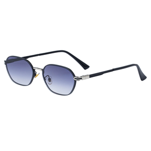 <span class=keywords><strong>Gafas</strong></span> <span class=keywords><strong>de</strong></span> <span class=keywords><strong>sol</strong></span> UV400 <span class=keywords><strong>de</strong></span> diseñador elegante para mujer con marco <span class=keywords><strong>de</strong></span> metal ovalado verde logotipo personalizado venta al por mayor tonos <span class=keywords><strong>de</strong></span> moda - Product Image 4