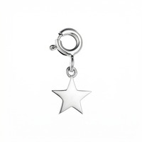 Pendentif Breloque Étoile en Argent Sterling 925 en Gros pour Femme, Breloque Design DIY Personnalisée pour Bracelet ou Collier