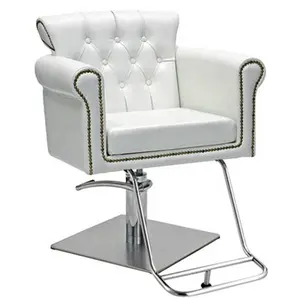 cheap barber chair beauty salon white hair styling chair with crystal