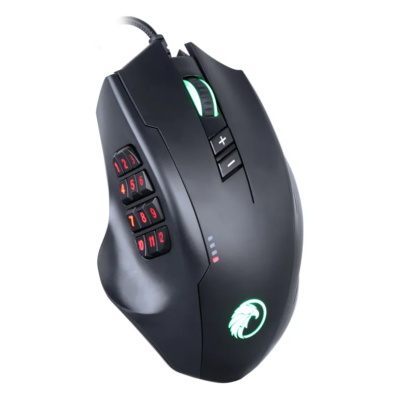 2019 new 12D Professional 1000-8000 DPI gaming mouse With side button and Software computer accessories