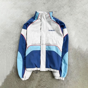 Vestes coupe-vent en nylon personnalisées, design patchwork, bandes réfléchissantes 3M, imperméables, coupe-vent, vestes de sport en nylon - Product Image 3