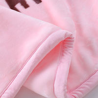Couverture de lit en flanelle polaire pour bébé, personnalisable, de haute qualité, en coton doux et polyester imprimé, pour toutes les saisons, Baer Cute Children