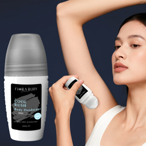 Desodorante Corporal en Barra Flora Ruby Cool Rush 50ml, Aroma Fresco, Protección Duradera para Mujeres - Product Image 1