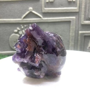 Corazón de Cristal de Amatista Pulido al por Mayor, Ecológico, Decoración Feng Shui para el Hogar, Regalo DIY, Coleccionable Pulable, Día de la Madre - Product Image 4