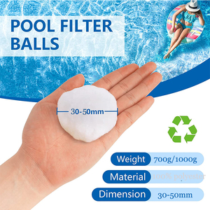 Boules filtrantes pour <span class=keywords><strong>piscine</strong></span> 700G, média de filtration d'eau, boule en fibre, Chine, remplace le sable et le <span class=keywords><strong>verre</strong></span>, traitement de l'eau, fibre de polyester - Product Image 5