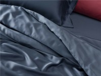 Draps d'hôtel en soie, ensemble de literie directe 100% fils, doux au rabais, 300